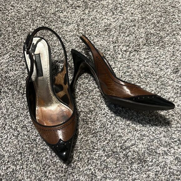 Dolce and Gabbana pointed sling back heels - Picture 1 of 6
